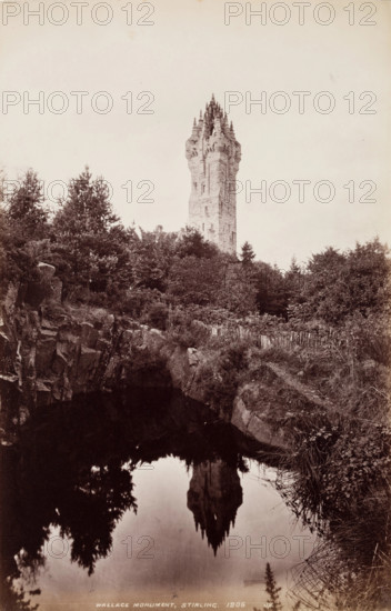 Wallace Monument, Stirling, 1860-1880. Creator: James Valentine.
