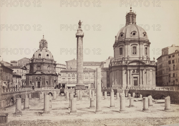 Trajan's Column, late 19th century. Creator: Unknown.