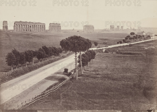 The Appian Way and Ruins of the Aqua Claudio, late 19th century. Creator: Unknown.