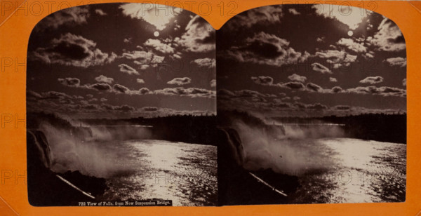 View of Falls, from New Suspension Bridge, between 1869 and 1900. Creator: Unknown.