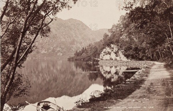 The Path by the Loch, Loch Katrine, between 1870 and 1880. Creator: George Washington Wilson.