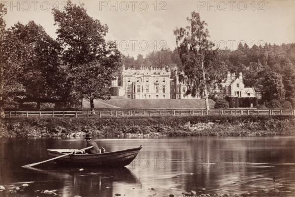 Abbotsford from the Tweed, c1880. Creator: George Washington Wilson.