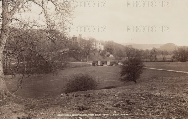 Haddon Hall from Dovecotes, Derbyshire, between 1870 and 1880. Creator: George Washington Wilson.