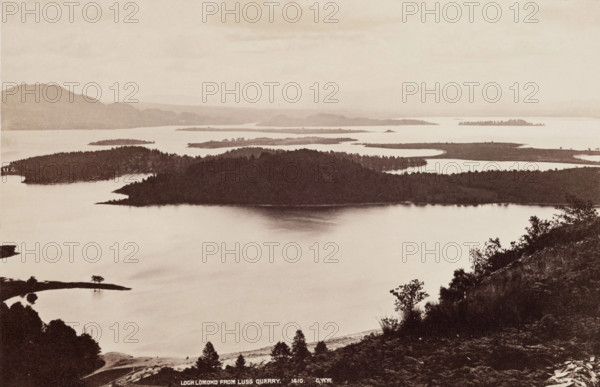 Loch Lomond from Luss Quarry, c1880. Creator: George Washington Wilson.