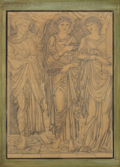 Valerian and the Angel, c1874. Creator: Sir Edward Coley Burne-Jones.