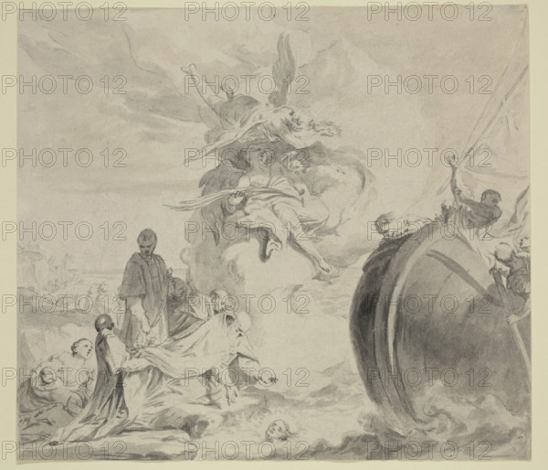 The Head of Saint Torpe Saved by Angels and Restored to Archbishop Frederigo, between 1730 and 1770. Creator: Giambettino Cignaroli.