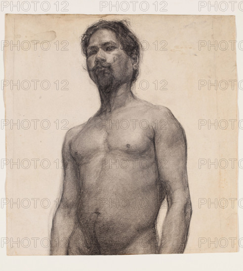 Study of a Negro Man, c1891. Creator: Henry Ossawa Tanner.