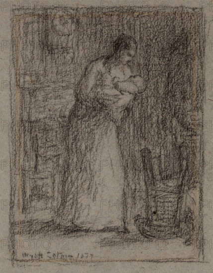 Mother and Child, 1877. Creator: Wyatt Eaton.