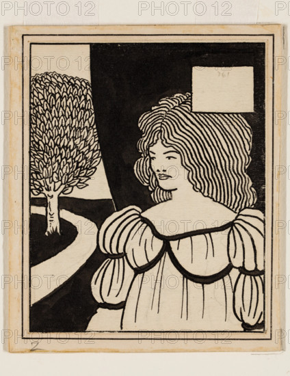 Chapter Heading for Le Morte d'Arthur, c.between 1893 and 1894. Creator: Aubrey Beardsley.