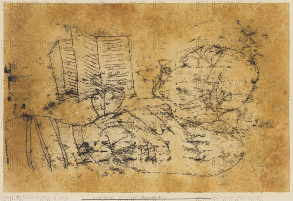 Woman Reading, 1925. Creator: Paul Klee.