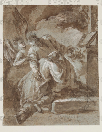 Saint in Prayer, 17th century. Creator: Unknown.