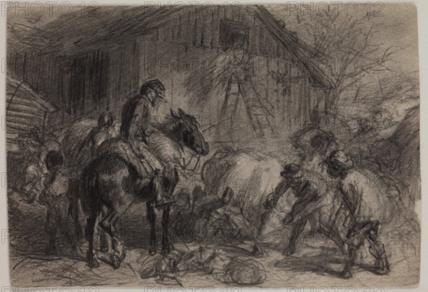 Foraging Party, late 19th century. Creator: Felix Octavius Carr Darley.