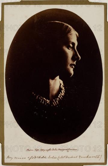 Mrs. Herbert Duckworth, c1867. Creator: Julia Margaret Cameron.