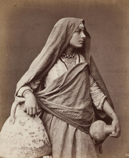 Egyptian Woman, 1876. Creator: Carlo Naya.