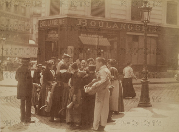 A Corner of Place Mouffetard, between 1900 and 1927. Creator: Eugene Atget.