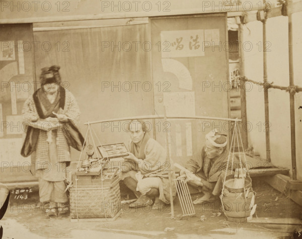 Street Merchants, 1884. Creator: Unknown.