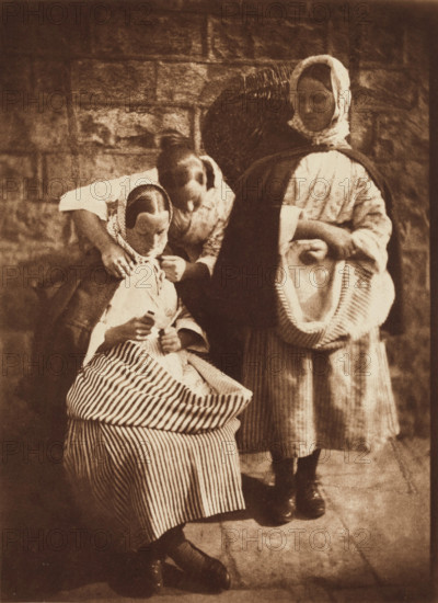 Marion Finlay, Mrs. Margaret (Dryburgh) Lyall and Mrs. Grace (Finlay) Ramsay, between 1843 and 1847. Creators: David Octavius Hill, Robert Adamson, Hill & Adamson.