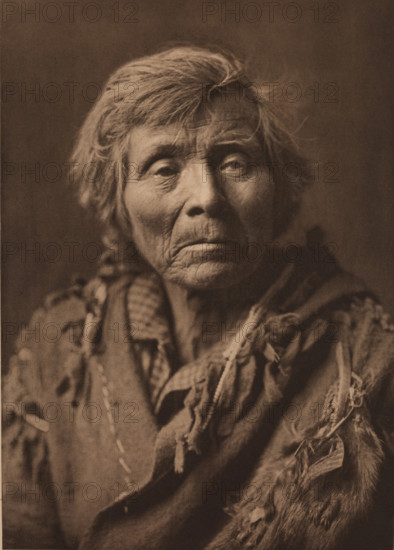 Spokan Man, 1910. Creator: Edward Sheriff Curtis.