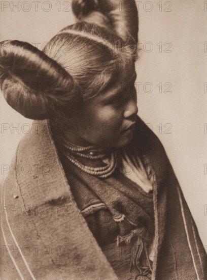 Chaiwa - Tewa Profile, 1921.  Creator: Edward Sheriff Curtis.