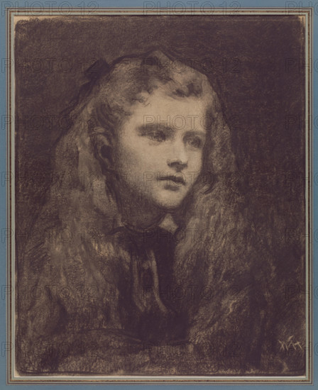 Girl, c1872. Creator: William Morris Hunt.