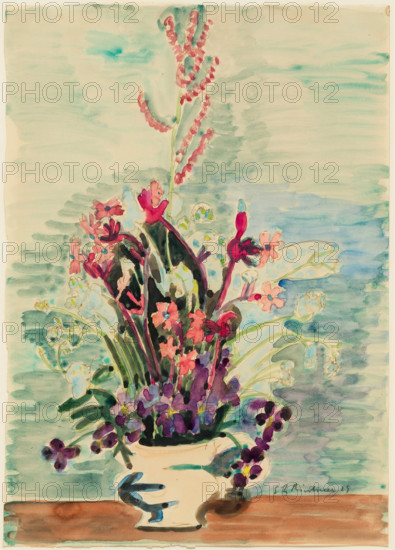 Vase of Flowers, 1929. Creator: Ernst Kirchner.