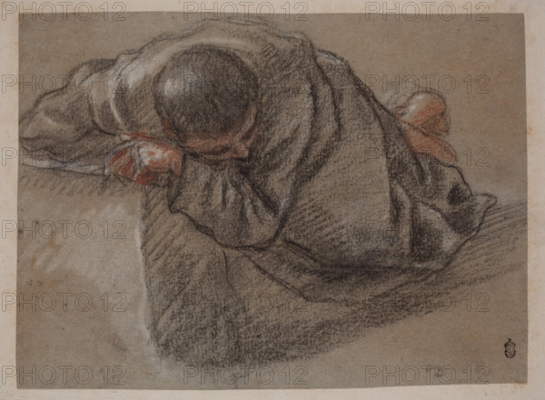 Study of a Prostrate Monk, c1612. Creator: Fra Semplice da Verona.