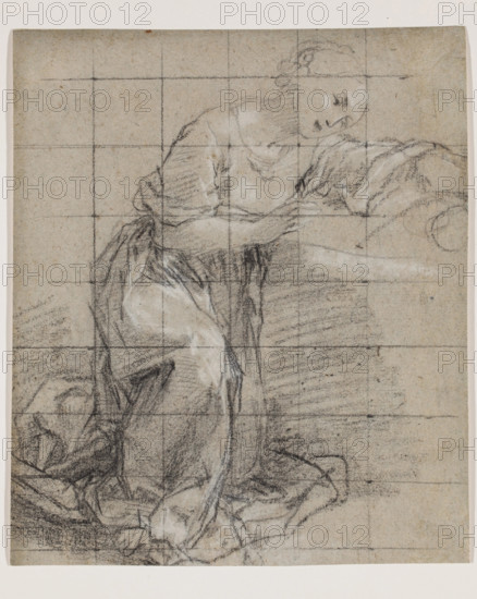 Study for the Madonna in Prado Nativity, between mid-16th and early 17th century. Creator: Federico Barocci.