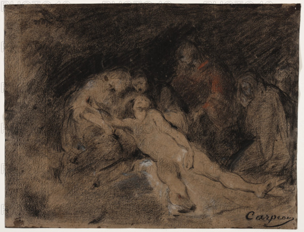 Pietà, between 1827 and 1875. Creator: Jean-Baptiste Carpeaux.
