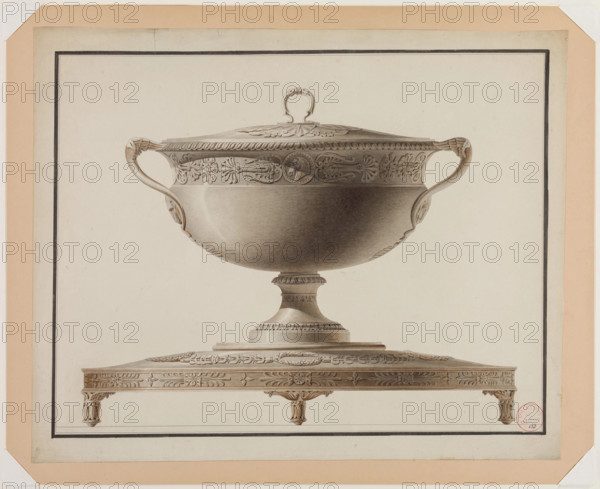 Grand Soupiere sur Plateau, after 1785. Creator: Henry Auguste.