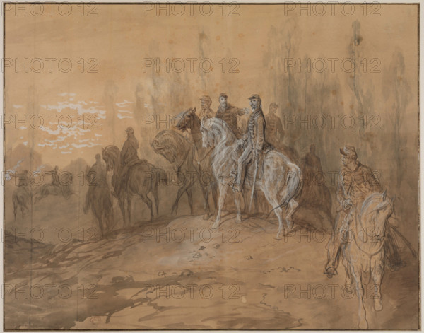 Episode in the Franco-Prussian War, mid or late 19th century. Creator: Gustave Doré.