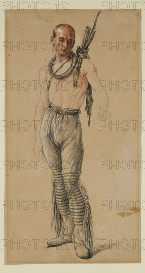 Indian Warrior, between 1829 and 1894. Creator: Jules Émile Saintin.