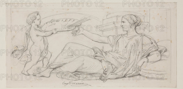 Painting, mid-19th century. Creator: Eugene Deveria.