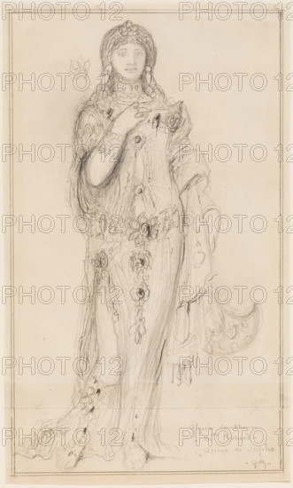 Mlle. Richard as Glycère, a Courtesan in "Sapho", c1884. Creator: Gustave Moreau.