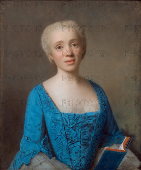 Marie-Rose de Larlan de Kercadio de Rochefort, Marquise des Nétumières, 1750. Creator: Jean-Etienne Liotard.