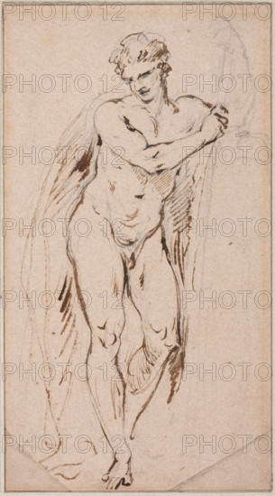 Standing Male Nude, between 1827 and 1875. Creator: Jean-Baptiste Carpeaux.