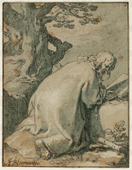 Saintly Hermit, c1612. Creator: Abraham Bloemaert.