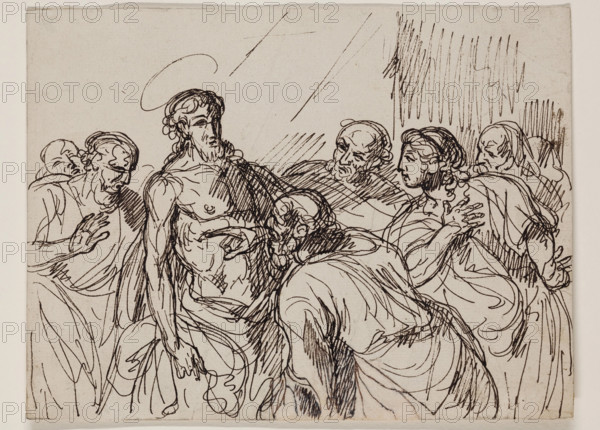 Doubting Thomas, between late 18th and early 19th century. Creator: Francois-Xavier Fabre.