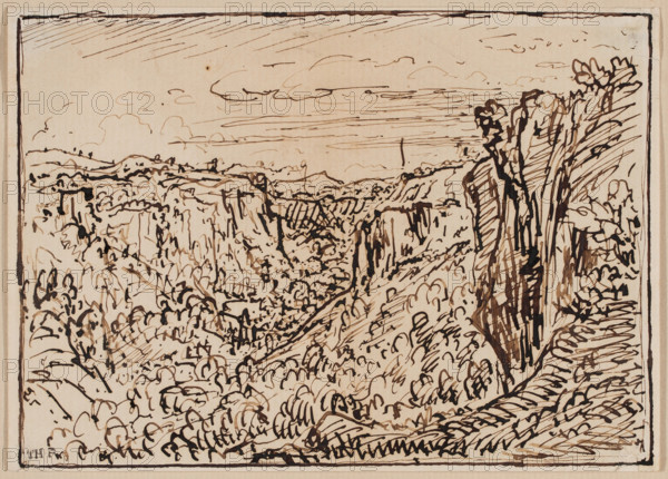 Gorges du Lizon. Creator: Theodore Rousseau.