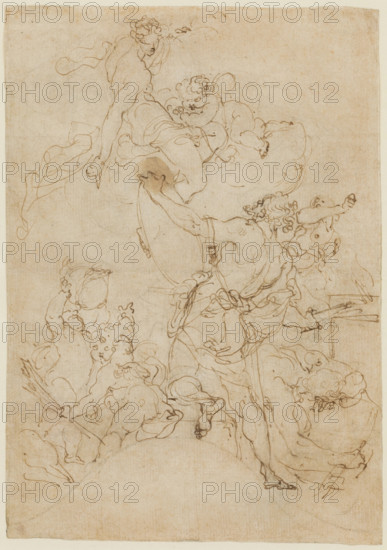 Venus Ordering Armor for Aeneas at Vulcan's Forge, 18th or early 19th century. Creator: Gaetano Gandolfi.