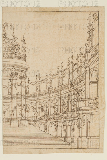 The Temple of Flora, 18th century. Creator: Bernardino Galliari.