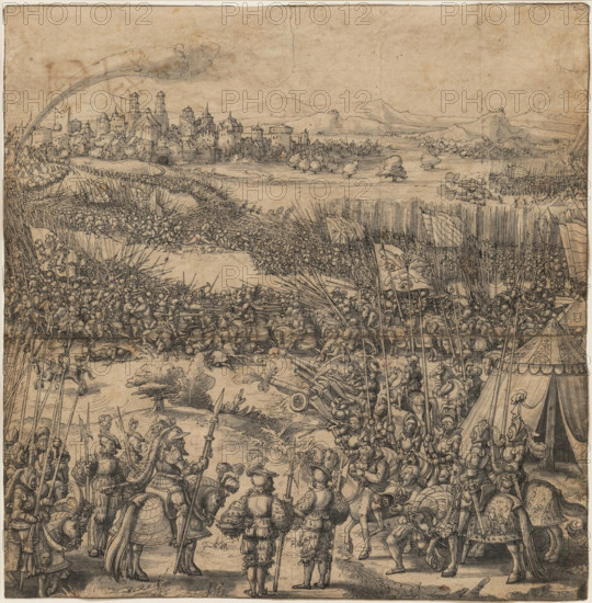 A Battle Scene, between 1529 and 1533. Creator: Melchior Feselen.