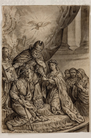 Marriage of the Virgin, early 19th century. Creator: Alexandre Joseph Desenne.