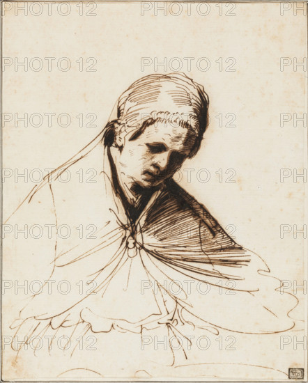 Pope Gregory the Great, between 1646 and 1647. Creator: Guercino.