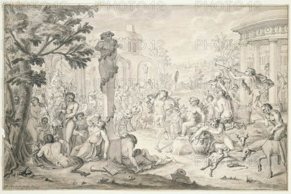 Bacchanal, 1696. Creator: W. Marchand.