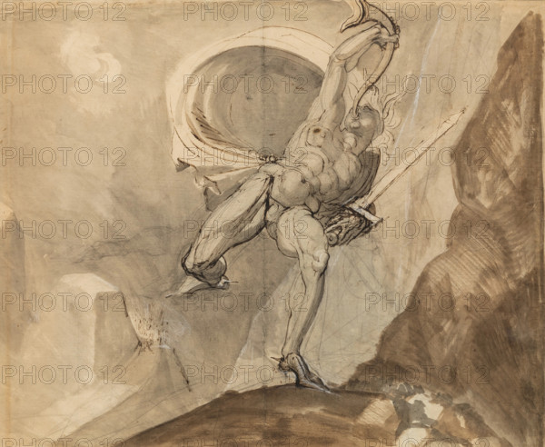Roland at Roncesvalles, c.between 1800 and 1810. Creator: Henry Fuseli.