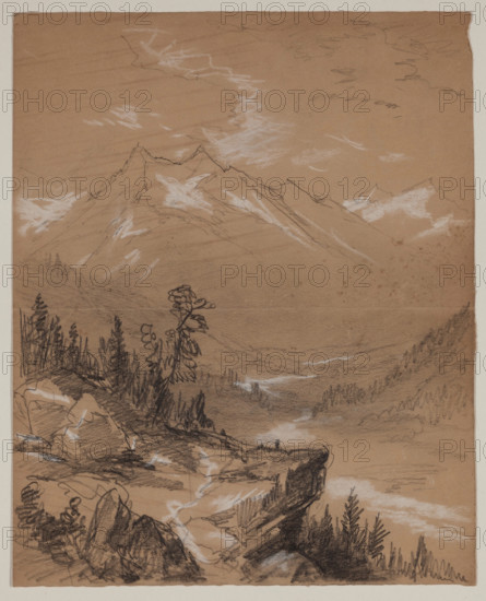 Mountain Valley, 19th century. Creator: John William Casilear.