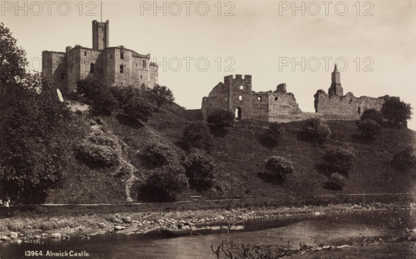 Alnwick Castle, between 1870 and 1880. Creator: Francis Frith.