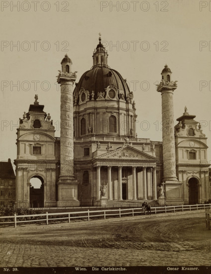Wien. Die Carlskirche, late 19th century. Creator: Oscar Kramer.