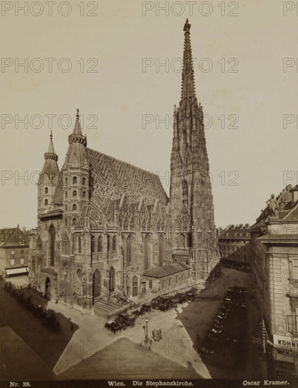 Wien. Die Stephanskirche, late 19th century. Creator: Oscar Kramer.