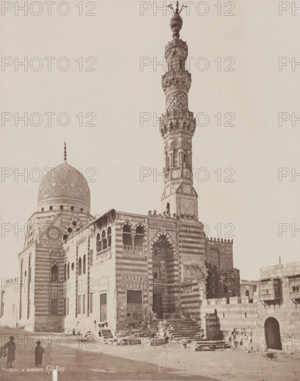 Mosque of Kait Bey before Restoration, Cairo, c1882. Creator: Pascal Sébah.